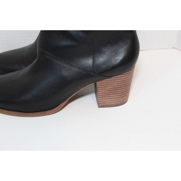 Madewell The Rosie Ankle Boot in Leather Black MA434 Women's Size 10 H14745 - Picture 4 of 10